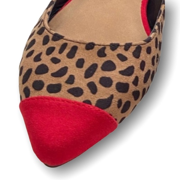 #245 Cheetah Print Red Tip Platforms - Picture 7 of 12